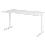HAMMERBACHER elektrisch höhenverstellbarer Schreibtisch VXBHM2E/W/WC weiß