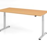 HAMMERBACHER elektrisch höhenverstellbarer Schreibtisch VXMST2E/6/S buche