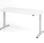 HAMMERBACHER elektrisch höhenverstellbarer Schreibtisch VXMST2E/W/S weiß