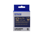 Epson LabelWorks LK-4HKK - Seidig- Gold auf Marine blau Rolle (1,2 cm x 5 m)