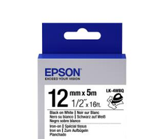 Epson LabelWorks LK-4WBQ - Schwarz auf Weiß - Rolle (1,2 cm x 5 m)