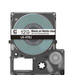 Epson LabelWorks LK-4TBJ - Schwarz auf Matt-Transparent - Rolle (1,2 cm x 8 m)