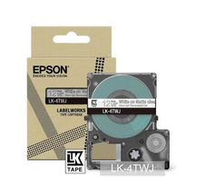 Epson LabelWorks LK-4TWJ - Weiß auf Matt-Transparent - Rolle (1,2 cm x 8 m) 1 Kassette