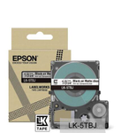Epson LabelWorks LK-5TBJ - Schwarz auf Matt-Transparent - Rolle (1,8 cm x 8 m) 1 Kassette