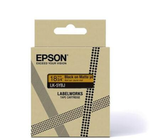 Epson LabelWorks LK-5YBJ - Schwarz auf Mattgelb - Rolle (1,8 cm x 8 m) 1 Kassette