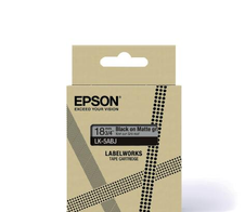 Epson LabelWorks LK-5ABJ - Matt - Schwarz auf Mattgrau - Rolle (1,8 cm x 8 m) 1 Kassette