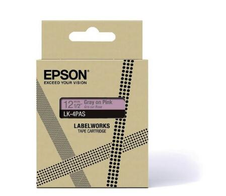 Epson LabelWorks LK-4PAS - Soft pink/gray - Rolle (1,2 cm) 1 Kassette