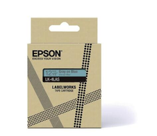Epson LabelWorks LK-4LAS - Grau auf Blau - Rolle (1,2 cm x 8 m) 1 Kassette