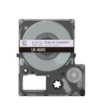 Epson LabelWorks LK-4UAS - Grau auf Lavendel - Rolle (1,2 cm x 8 m) 1 Kassette