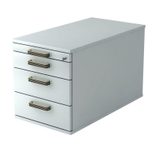 HAMMERBACHER Rollcontainer VTC30/5/5/SG lichtgrau