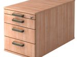 HAMMERBACHER Rollcontainer VTC30/N/N/SG nussbaum