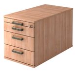 HAMMERBACHER Rollcontainer VTC30/N/N/SG nussbaum