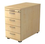 HAMMERBACHER Solid SC50 Standcontainer ahorn 5 Auszüge