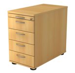 HAMMERBACHER Solid SC50 Standcontainer buche 5 Auszüge