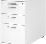 HAMMERBACHER Solid SC40 Standcontainer weiß 4 Auszüge