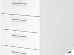 HAMMERBACHER Solid SC50 Standcontainer weiß 5 Auszüge