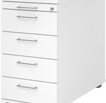 HAMMERBACHER Solid SC50 Standcontainer weiß 5 Auszüge
