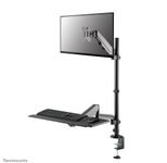 Neomounts DS90-325BL1 höhenverstellbarer, tischmontierter Arbeitsplatz für 17-32" Bildschirme, Tastatur und Maus - Schwarz