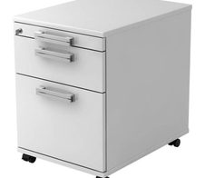 HAMMERBACHER Rollcontainer VAC20/W/W/NU weiß