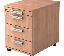 HAMMERBACHER Rollcontainer VAC30/N/N/NU nussbaum