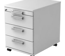 HAMMERBACHER Rollcontainer VAC30/W/W/NU weiß