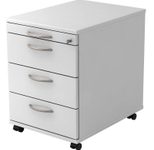 HAMMERBACHER Rollcontainer VAC30/W/W/BM weiß