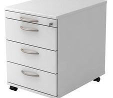 HAMMERBACHER Rollcontainer VAC30/W/W/BM weiß