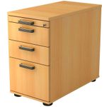 HAMMERBACHER Haziender Standcontainer buche 4 Auszüge