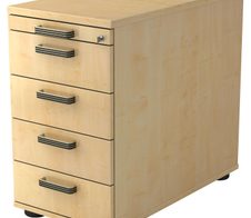 HAMMERBACHER Haziender Standcontainer ahorn 5 Auszüge