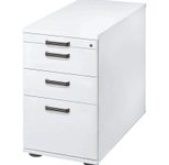 HAMMERBACHER Haziender Standcontainer weiß 4 Auszüge