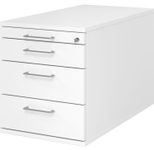 HAMMERBACHER Rollcontainer VTC30/W/W/BS weiß