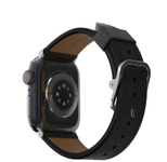 OtterBox Symmetry Cactus Leather Watch Band for Apple Watch 41/40/38mm Noir Ash - black