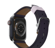 OtterBox Symmetry Cactus Leather Watch Band for Apple Watch 41/40/38mm Plum Luxe - purple