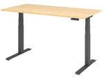 HAMMERBACHER Schreibtisch VXDKB16/3/G ahorn