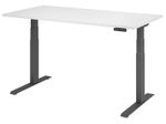 HAMMERBACHER Schreibtisch VXDKB16/W/G weiß