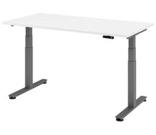 HAMMERBACHER Schreibtisch VXDSM16/W/G weiß