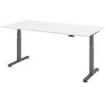 HAMMERBACHER Schreibtisch VXDSM2E/W/G weiß
