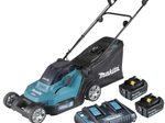 makita DLM432PT2 Akku-Rasenmäher 18,0 V für bis zu 575 m², mit 2 Akkus