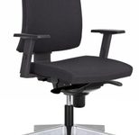 Nowy Styl Bürostuhl Navigo Stoff schwarz, Gestell chrom