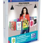 OXFORD Präsentationsringbücher 4-Ringe DIN A4 2 cm transparent