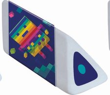 maped PIXEL PARTY Radiergummis weiß