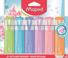 maped Fluo Peps pastell Textmarker Mehrfarbig