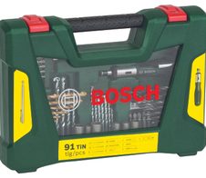 BOSCH Bohrer- und Bit-Set V-Line Box 91-teilig