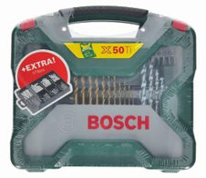 BOSCH Bohrer- und Bit-Set X-Line 50Ti plus 173-teilig Fixier-Set 223-teilig