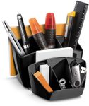 cep Mineral Schreibtisch-Organizer 14,3 x 15,8 x 9,3 cm schwarz