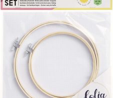 folia Stickbild mit Stickrahmen