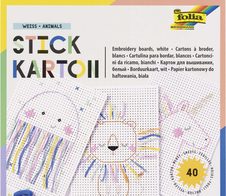 folia Stickbild Stickkarton Animal