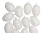 Plastik-Figur Eier 6 cm, weiß