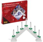 Idena LED Dekoleuchte  Adventsleuchter, weiß
