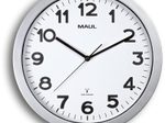 MAUL Funkwanduhr MAULstep, Ø 35 cm, silber
